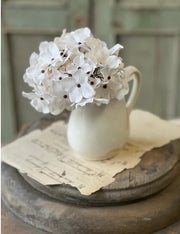Monogram Hydrangea | 8" | Cream